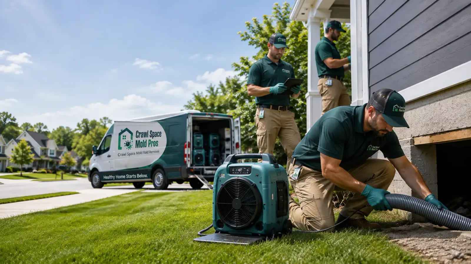 Crawl Space Mold Removal in Tuscola, IL